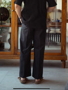 Pleated Straight Leg Trouser - CiceroniTrousersKaro