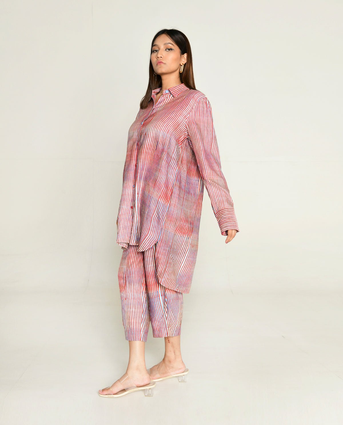 Plosky Cloud Shirt With Culottes Co-ord Set - CiceroniCo-ord SetRias Jaipur