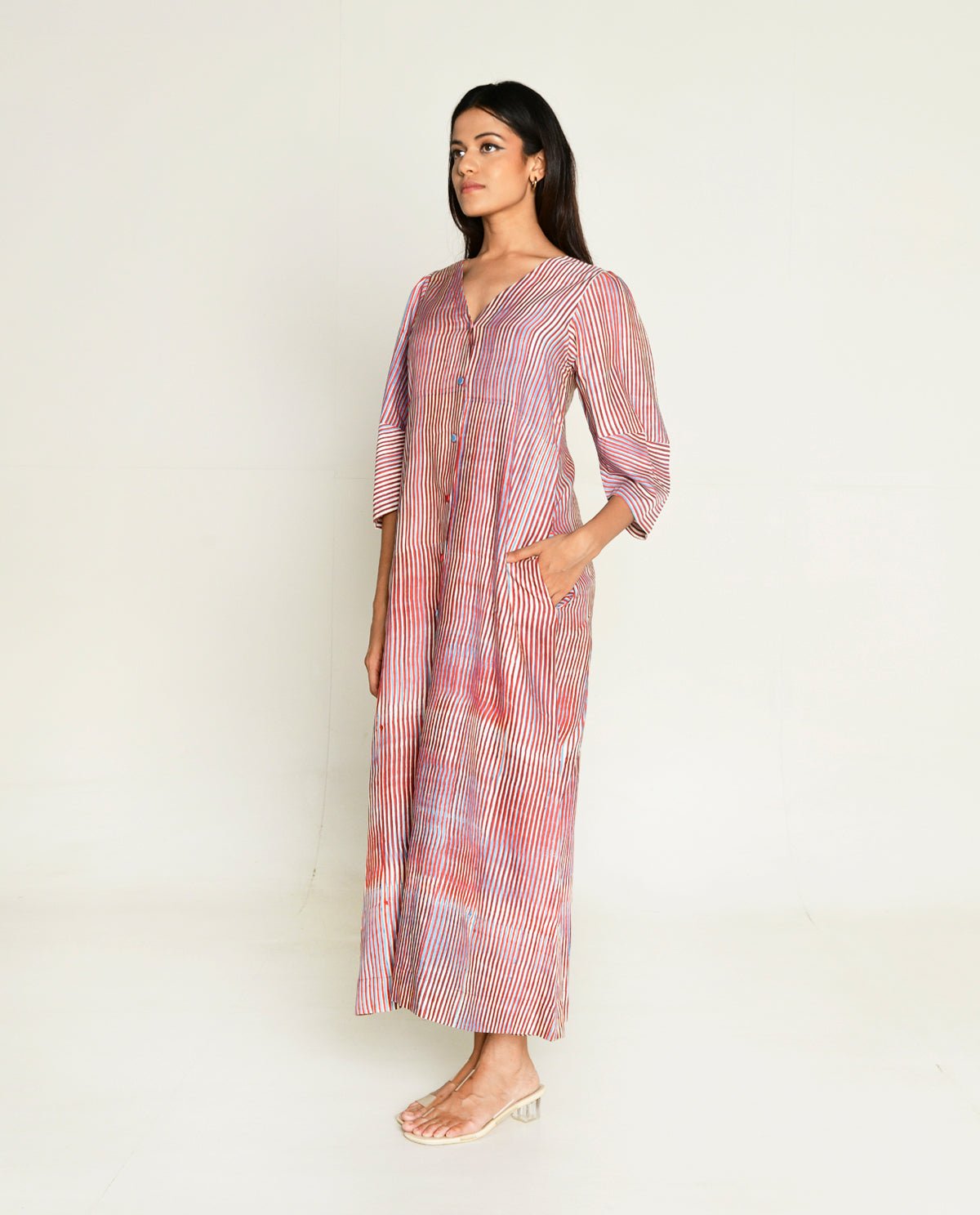 Plosky Cloud V-Neck Dress - CiceroniDressesRias Jaipur