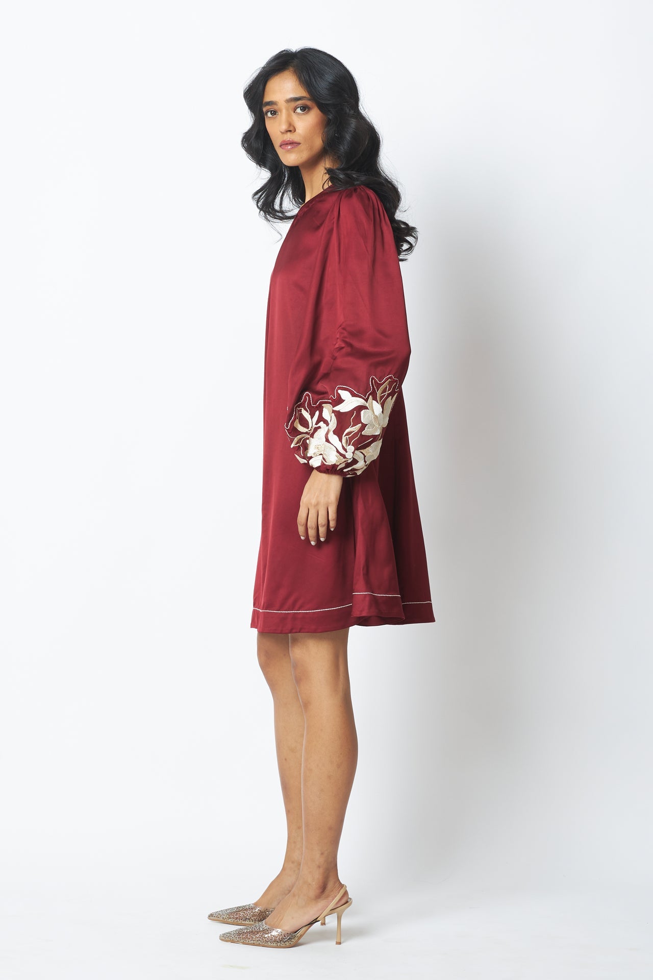 Poey - Sculpted Sleeve Shift Dress - CiceroniDressMadder Much