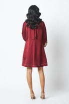 Poey - Sculpted Sleeve Shift Dress - CiceroniDressMadder Much