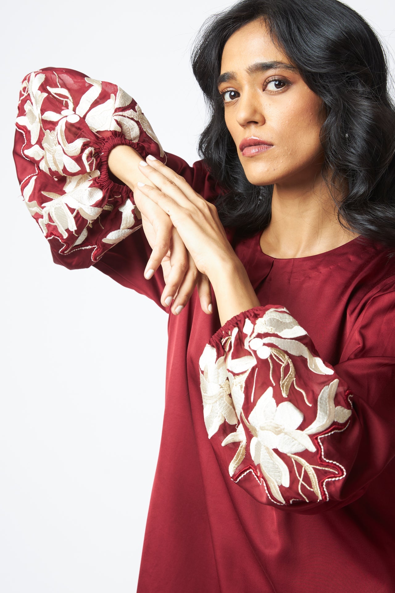 Poey - Sculpted Sleeve Shift Dress - CiceroniDressMadder Much
