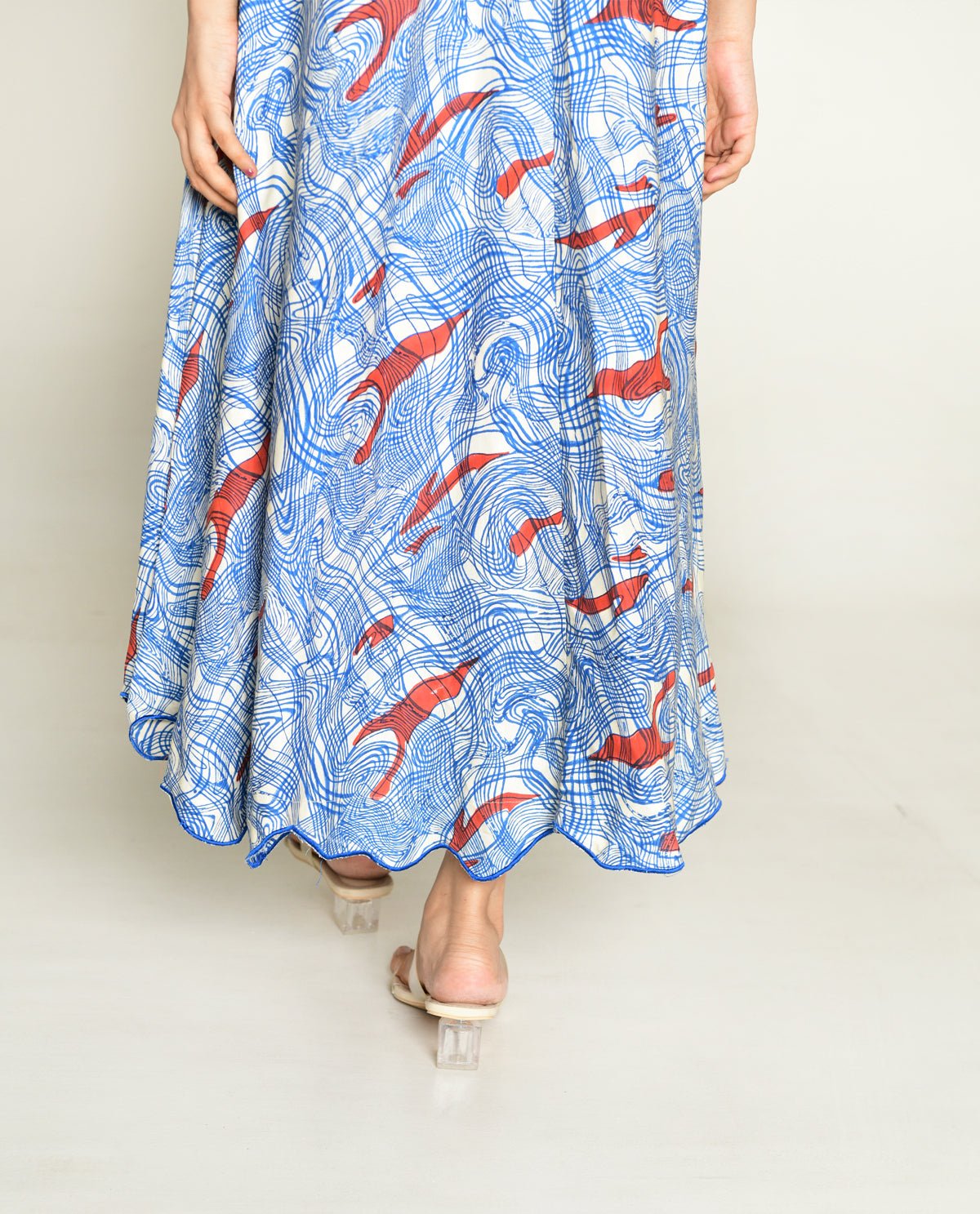 Ponzo Halter Neck Maxi Dress - CiceroniDressesRias Jaipur