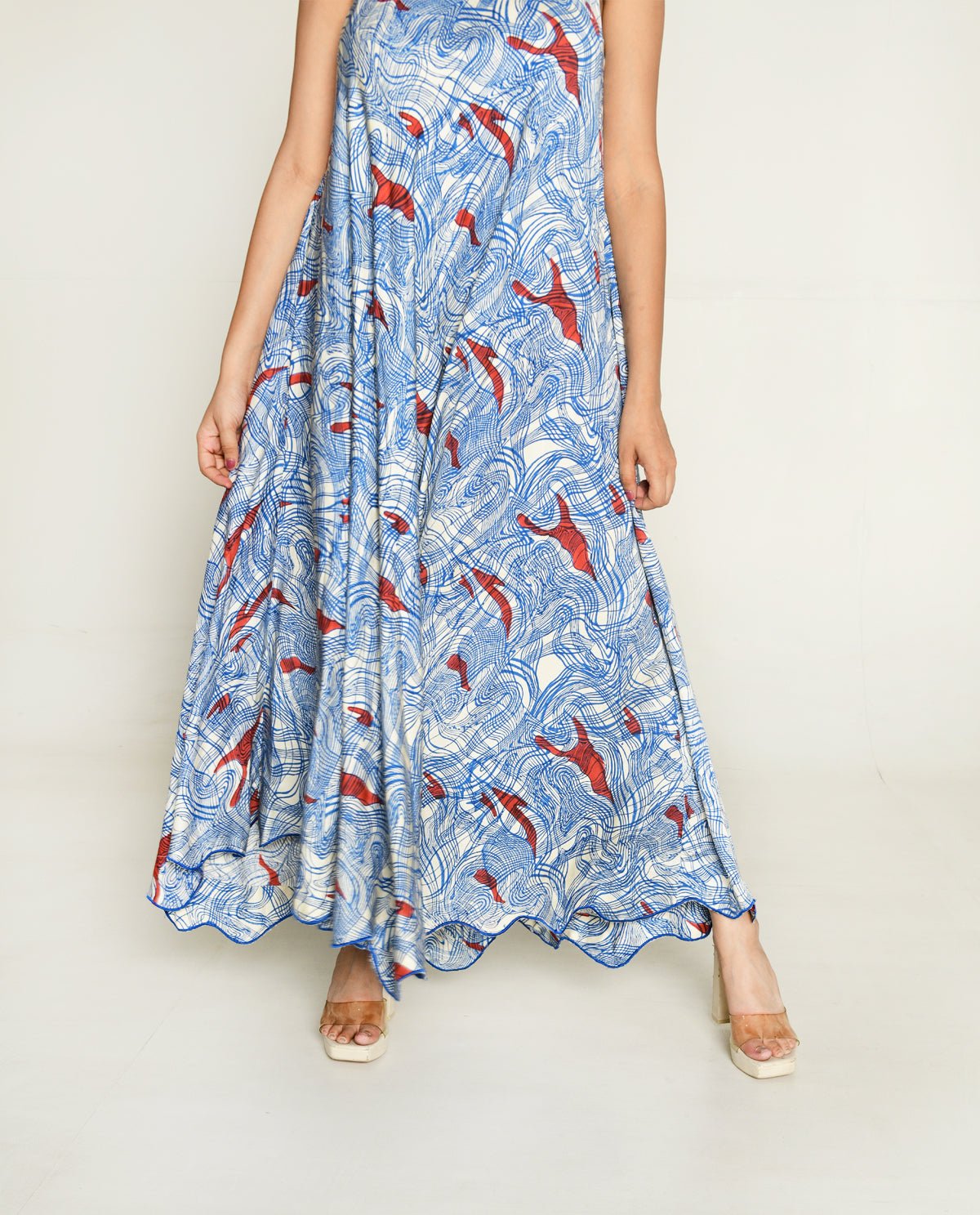 Ponzo One Shoulder Maxi Dress - CiceroniDressesRias Jaipur
