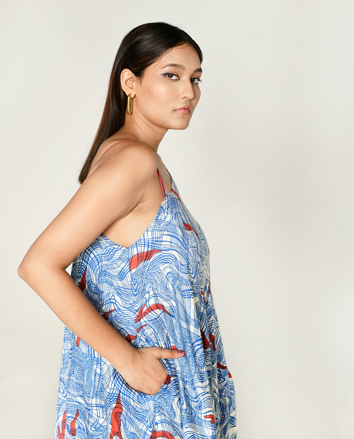 Ponzo One Shoulder Maxi Dress - CiceroniDressesRias Jaipur