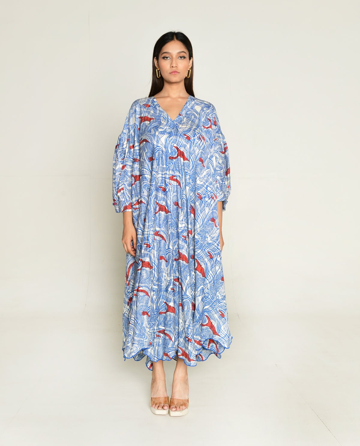 Ponzo Puff Sleeve Dress - CiceroniDressesRias Jaipur
