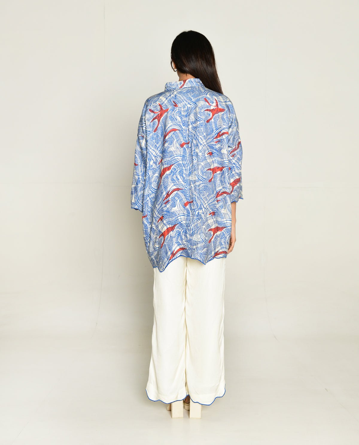 Ponzo Shirt With White Pants - CiceroniCo-ord SetRias Jaipur
