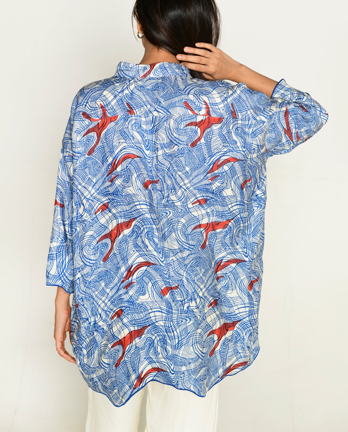 Ponzo Shirt With White Pants - CiceroniCo-ord SetRias Jaipur