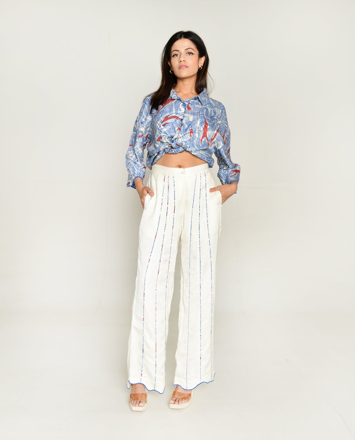 Ponzo White Pant - CiceroniPantsRias Jaipur