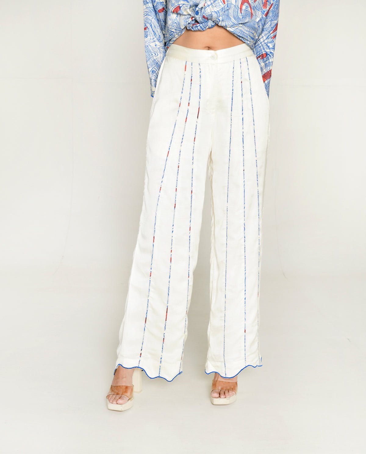 Ponzo White Pant - CiceroniPantsRias Jaipur