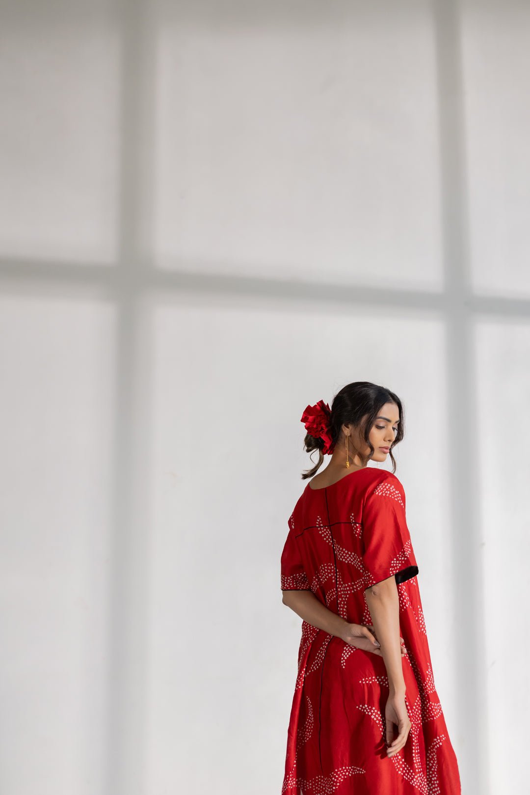 Poppy Fields Bandhani Kurta - CiceroniKurtaSilai Studio