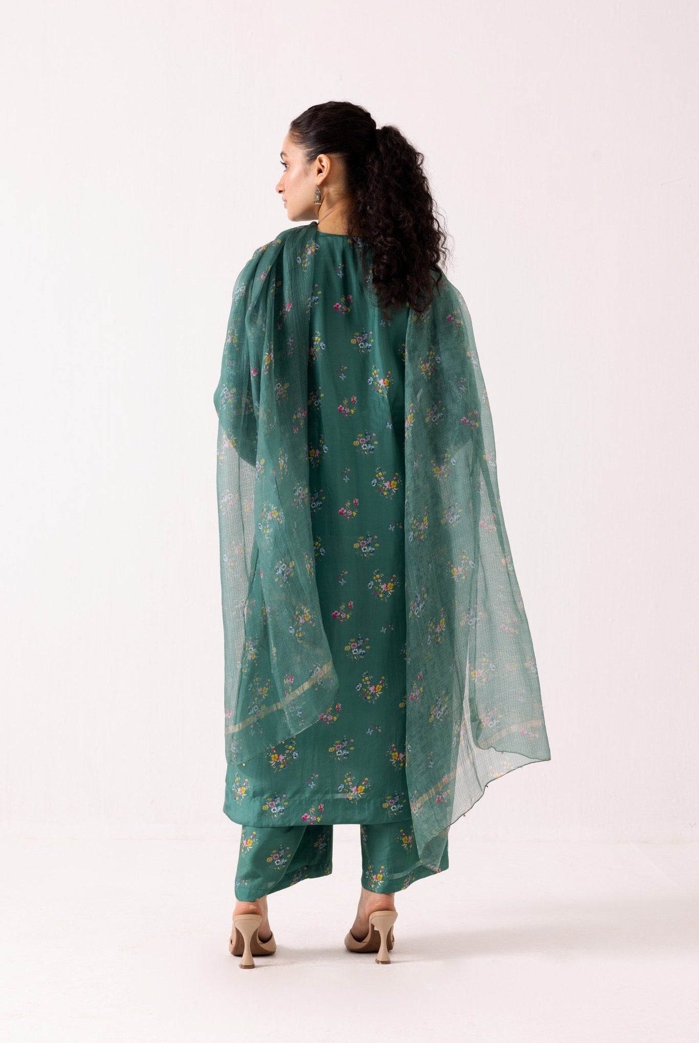 Poppy Set - Green - CiceroniKurta SetLabel Shreya Sharma