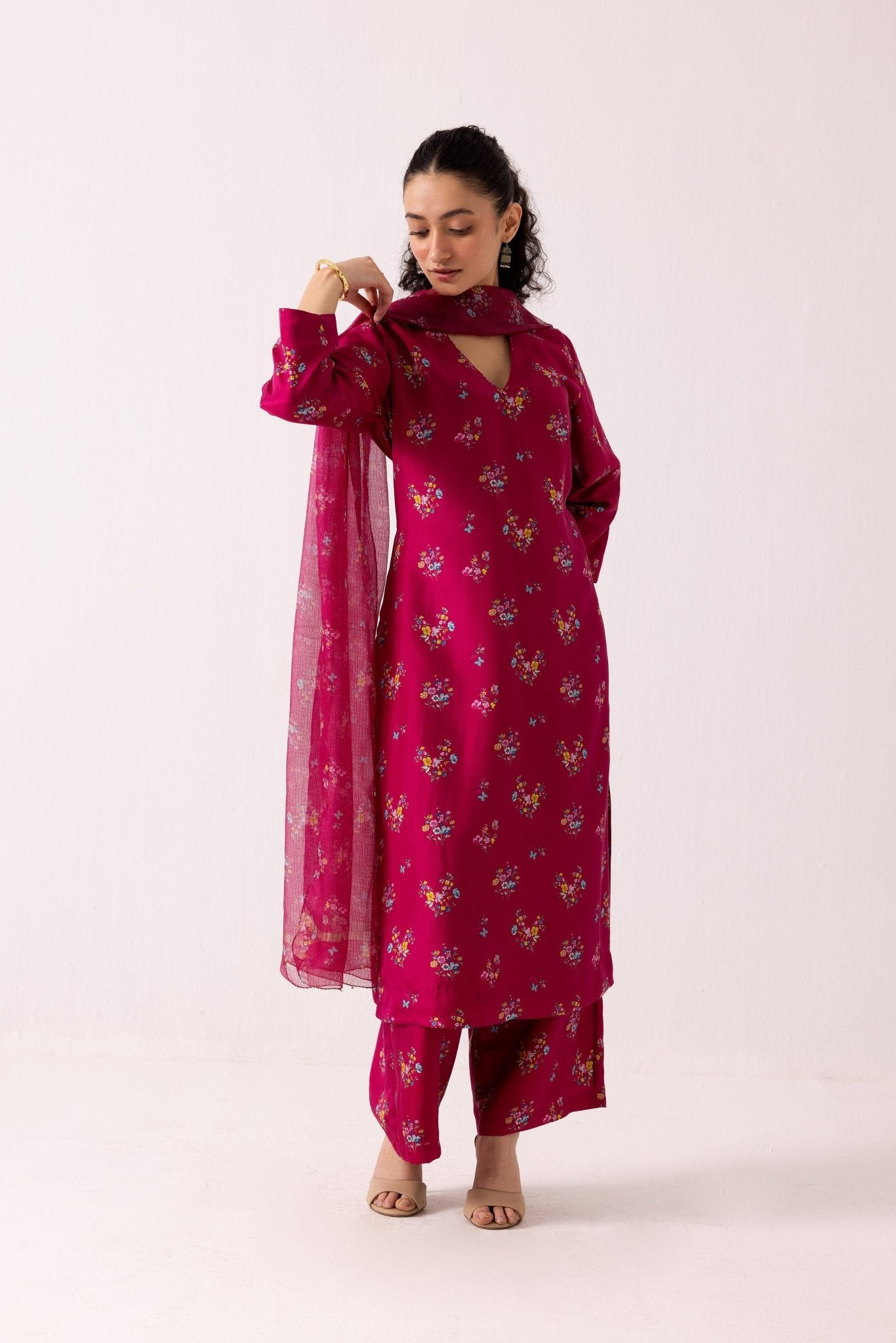 Poppy Set - Pink - CiceroniKurta SetLabel Shreya Sharma