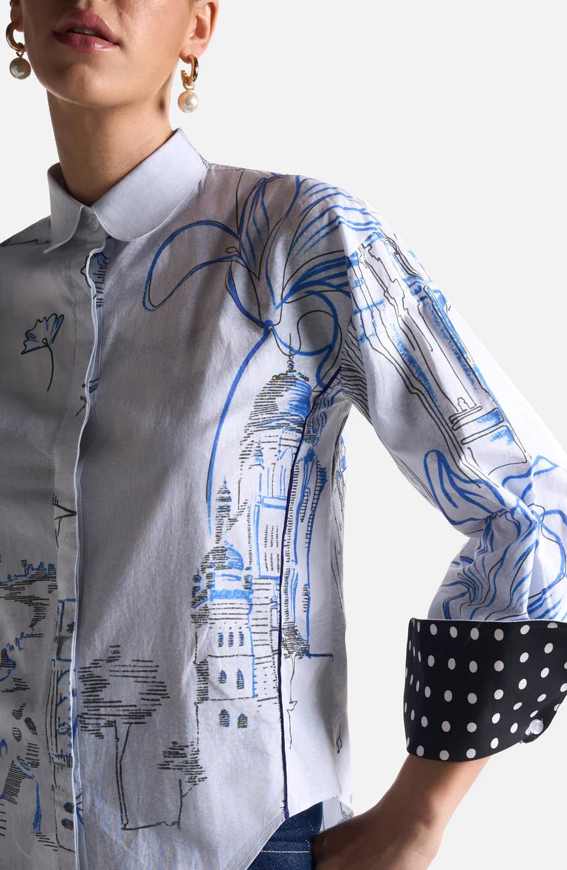 Powder Blue City Shirt - CiceroniShirtsEkastories