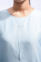 Powder Blue Silk Set - CiceroniKurta Set, Everyday WearJayati Goenka