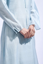 Powder Blue Silk Set - CiceroniKurta Set, Everyday WearJayati Goenka