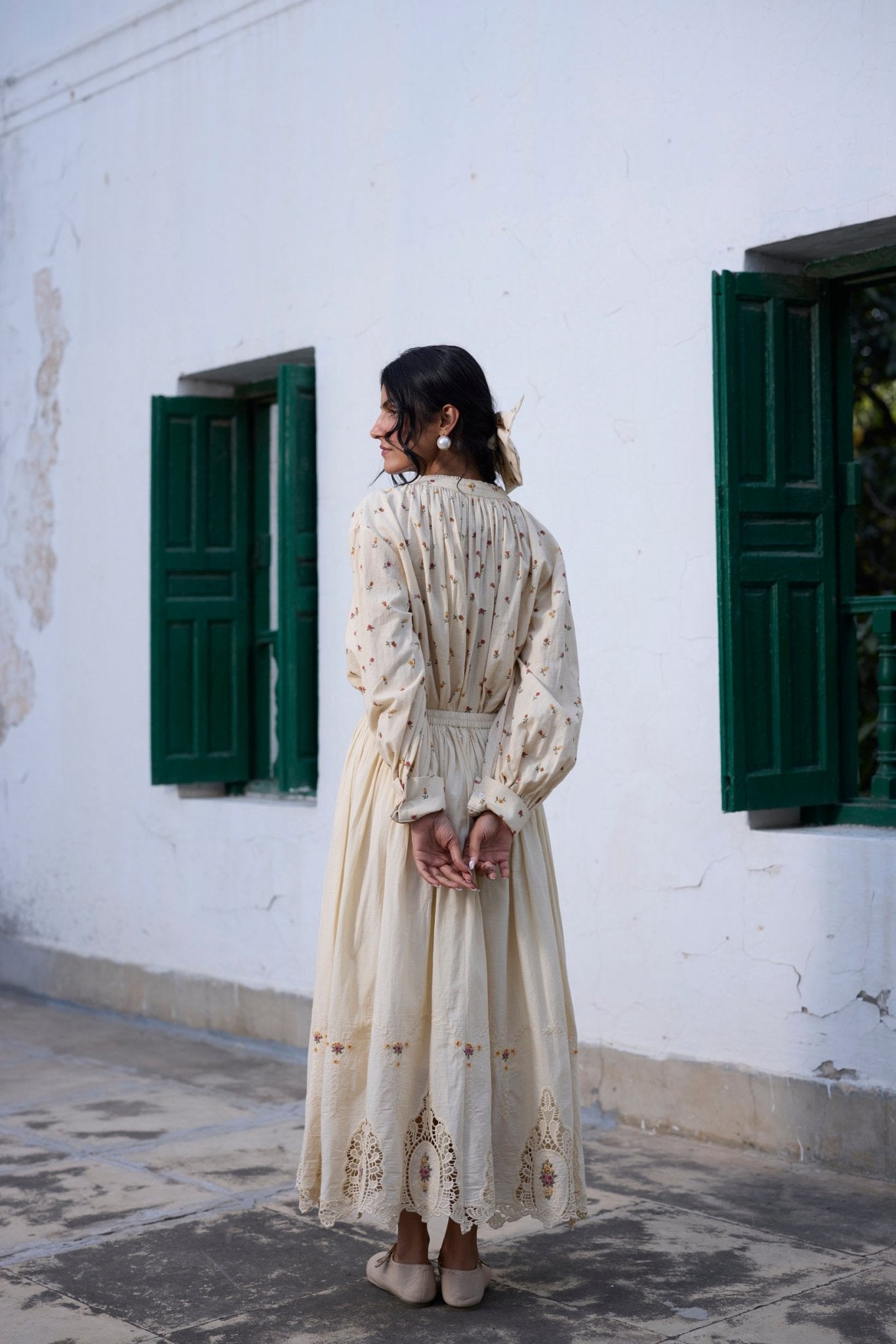 Primrose Shirt - Ecru and Red - CiceroniWomen ShirtsKhyati Rughani