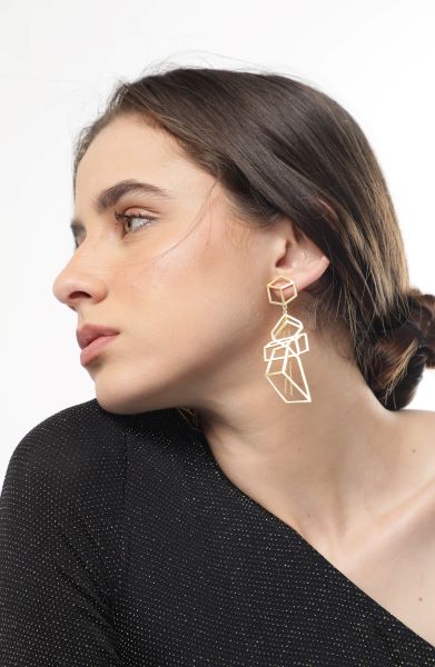 Pyramid Earrings - CiceroniEarringsMerald Curio