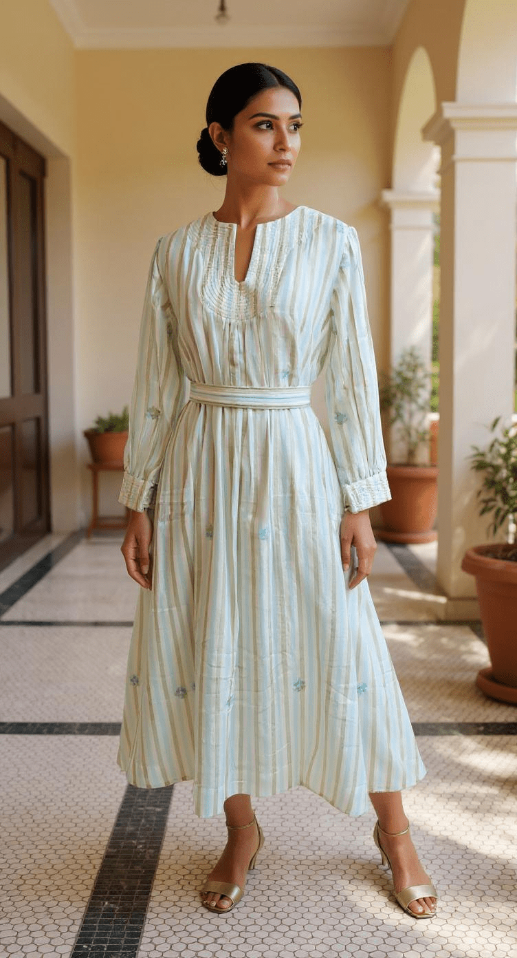 Quilted Dress - Aampata - CiceroniDressesBhomra