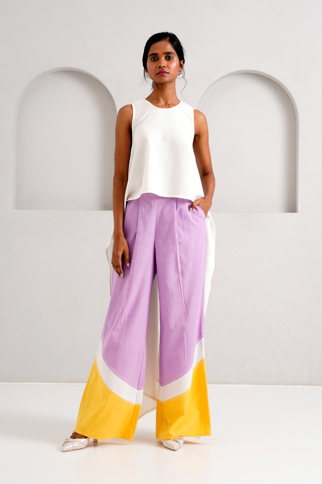 Rabi & Troop - Criss - Cross Top + Wave Hem Pants - CiceroniCo - ord SetMadder Much