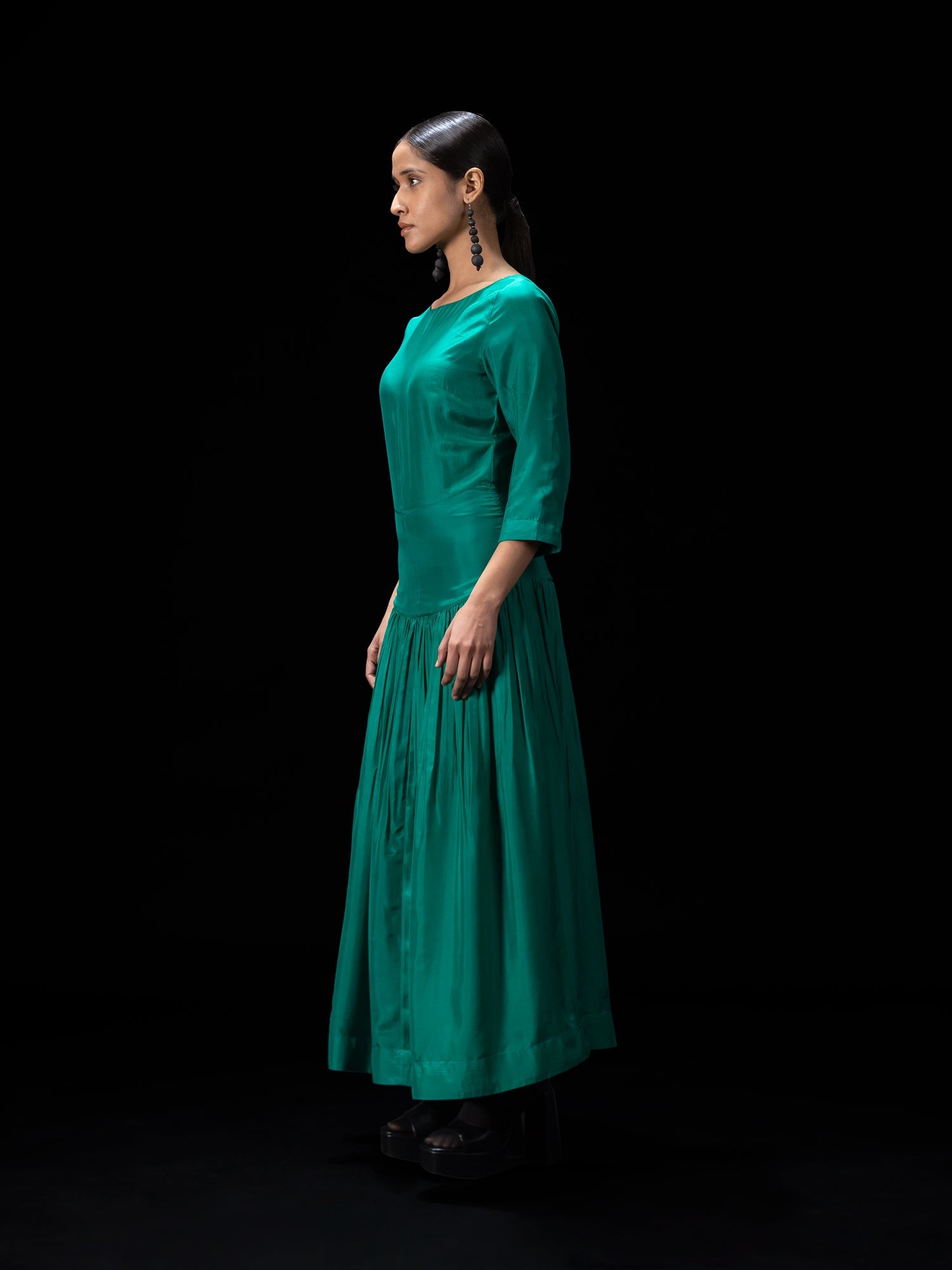 Radius Green Dress - CiceroniDressesShades of India