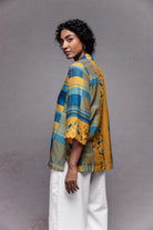 Raha Shirt in Blue Checks Set - CiceroniCo-ord SetSubbah