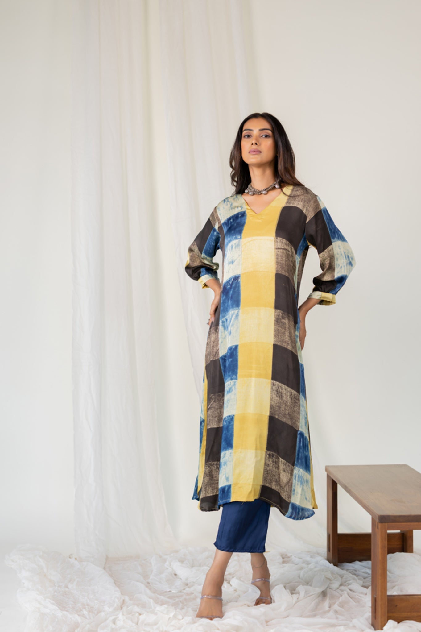 Rain Earth Mosaic Kurta - CiceroniKurta, Everyday WearMaidaan