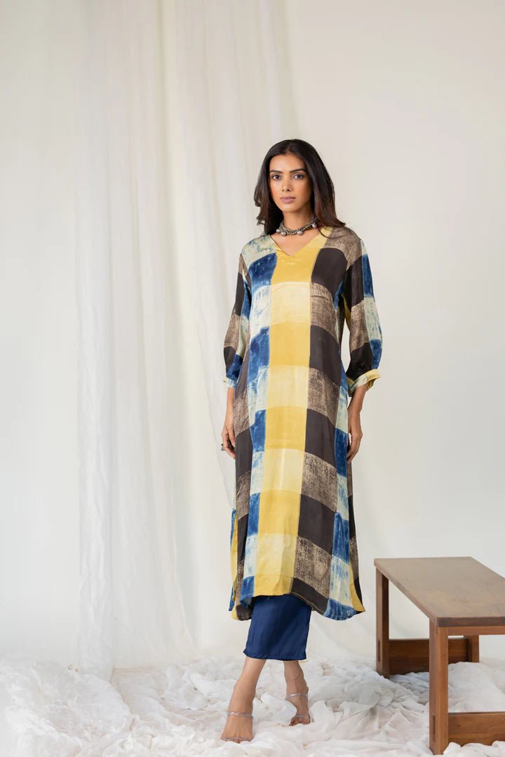 Rain Earth Mosaic Kurta - CiceroniKurta, Everyday WearMaidaan