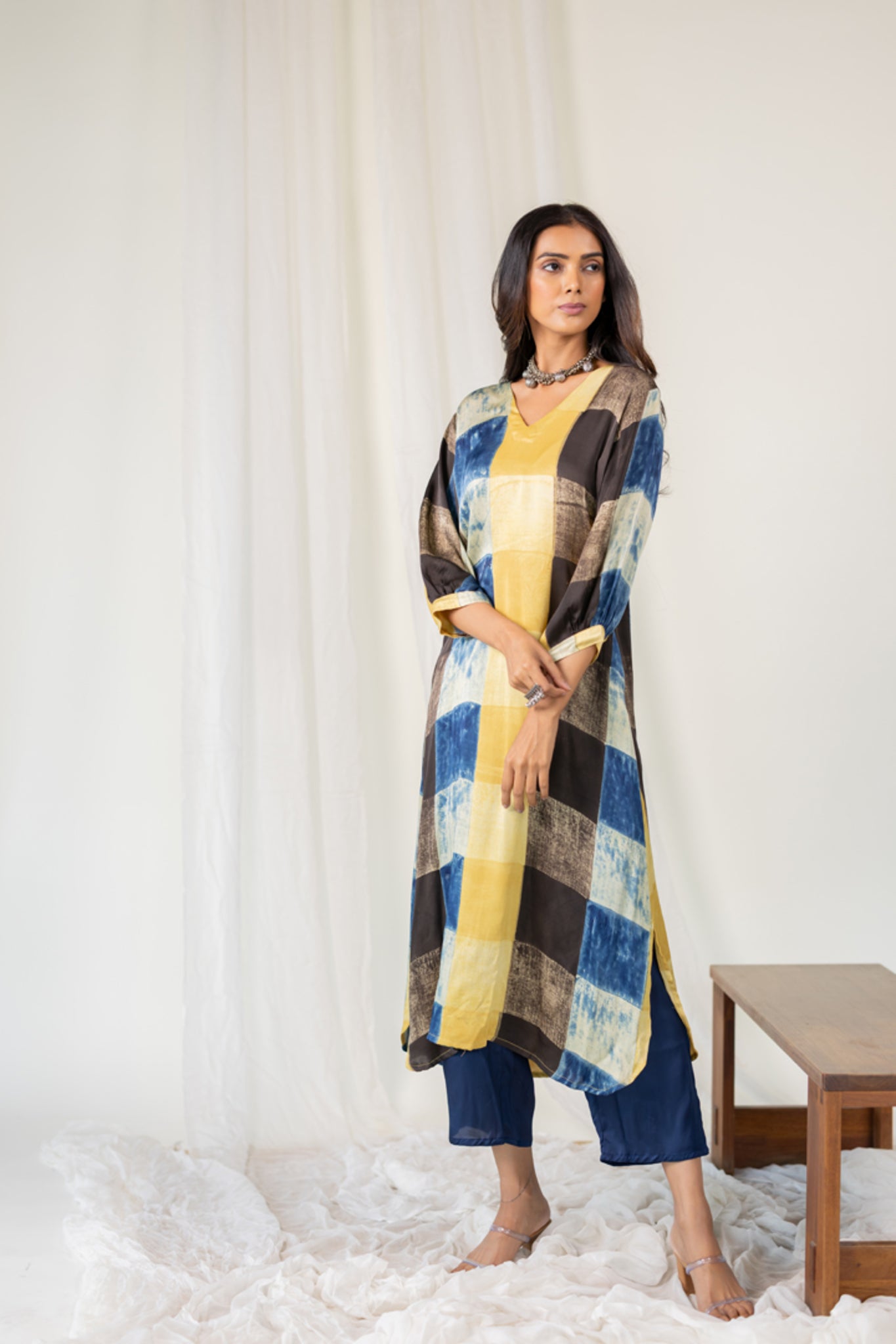 Rain Earth Mosaic Kurta - CiceroniKurta, Everyday WearMaidaan