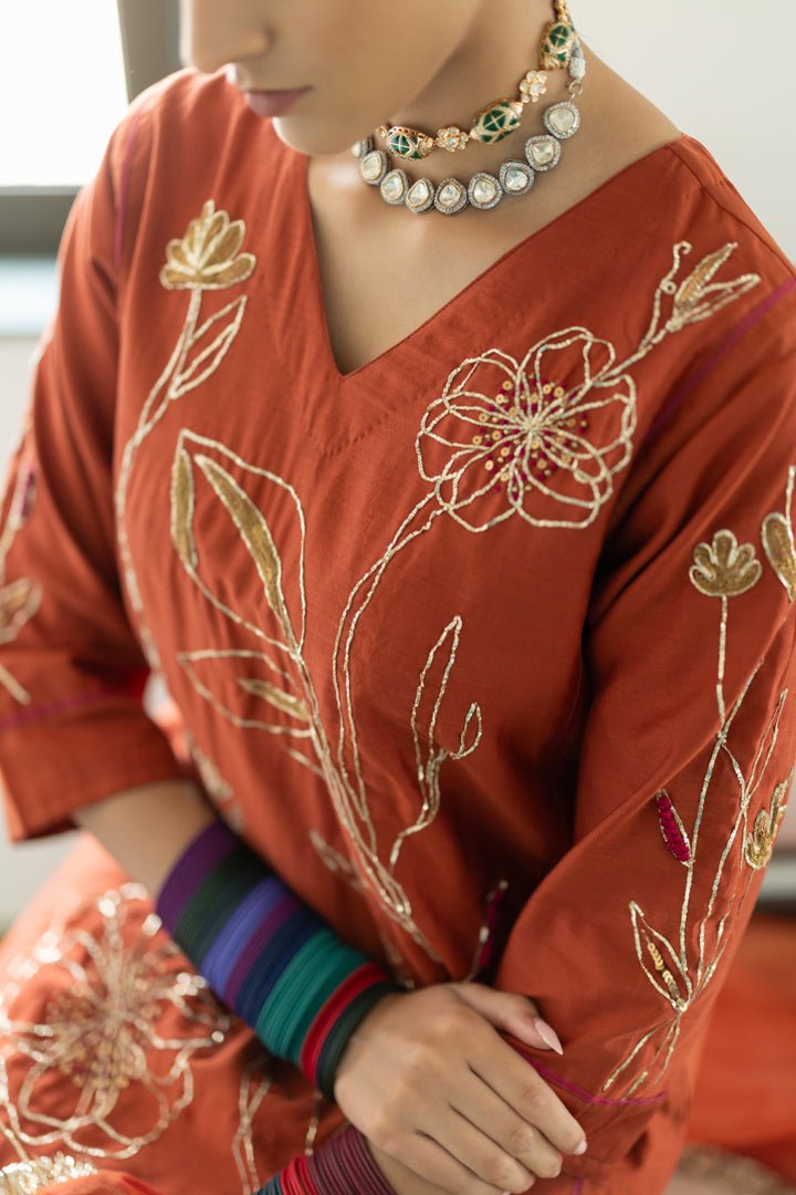 Rajasvi Embroidered Kurta Set with Dupatta - CiceroniKurta Set, Festive WearSilai Studio
