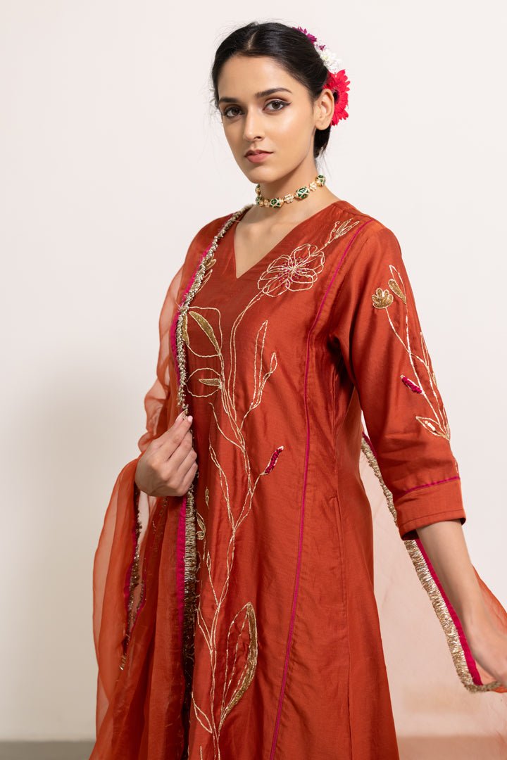 Rajasvi Embroidered Kurta Set with Dupatta - CiceroniKurta Set, Festive WearSilai Studio