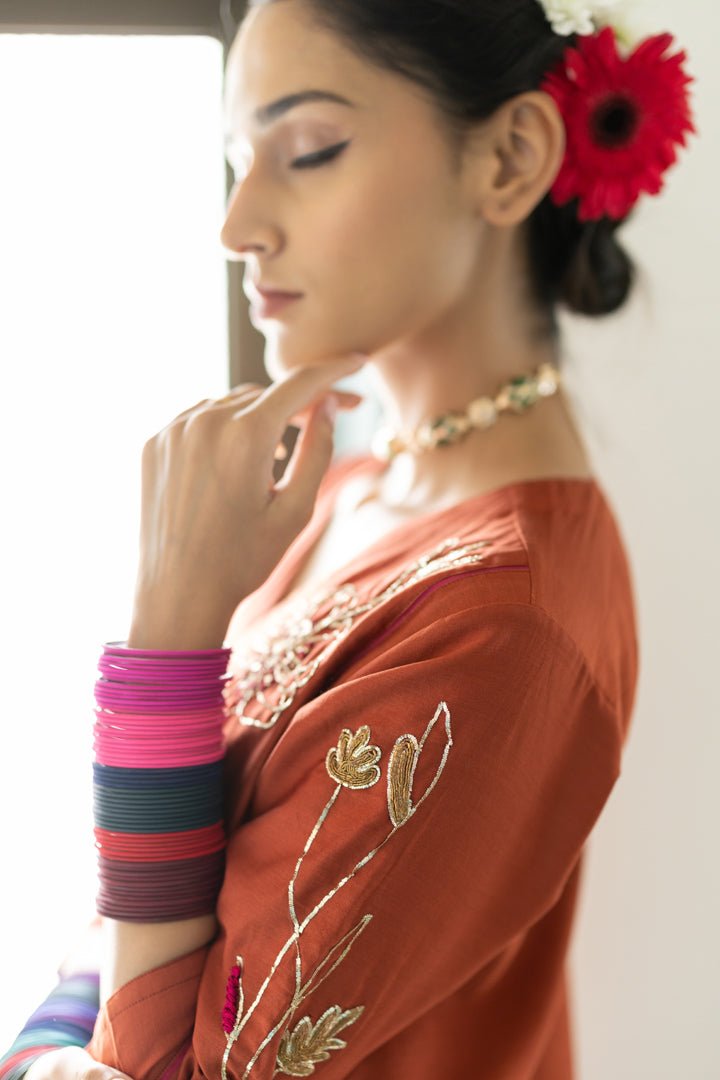 Rajasvi Embroidered Kurta Set - CiceroniKurta Set, Festive WearSilai Studio