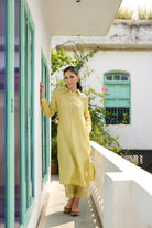 Rangrez Set - Lime Yellow - CiceroniKurta Set, Festive WearRAAS Life