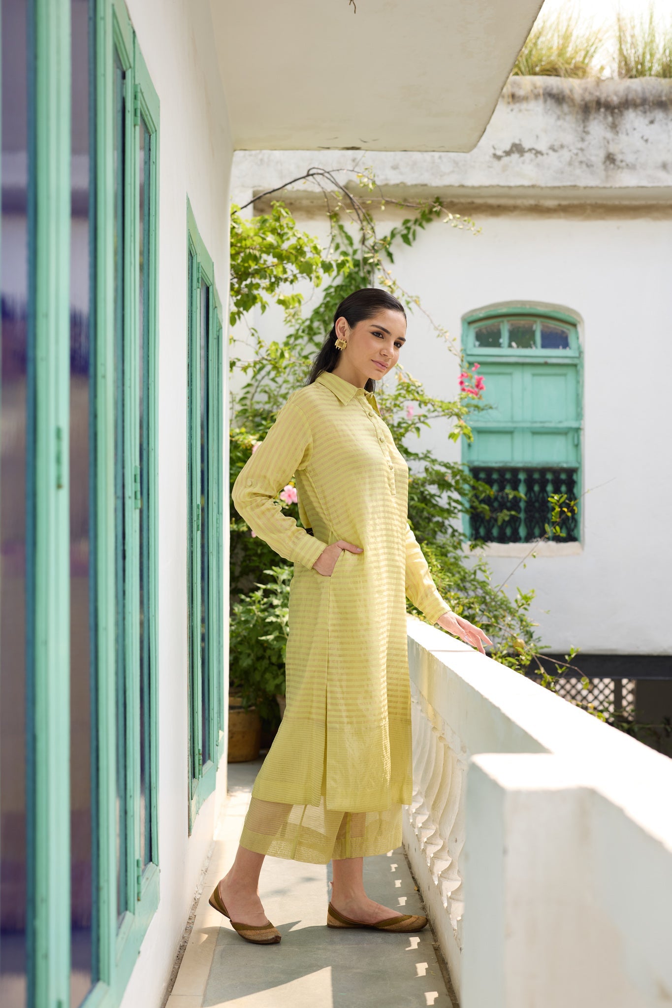 Rangrez Set - Lime Yellow - CiceroniKurta Set, Festive WearRAAS Life