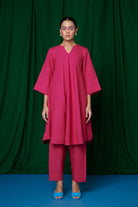 Rani Linen Pheran Kurta Set - CiceroniKurta Set, Everyday WearSaphed