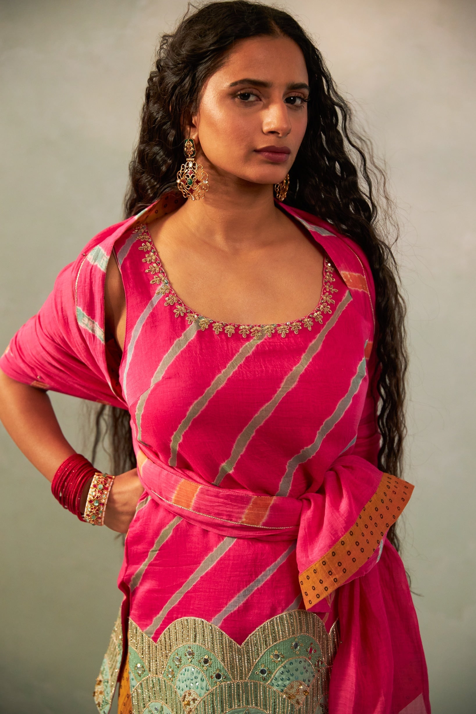 Rani Mastani Embroidered Kurta Set- Set of 2 - CiceroniKurta Set, Festive WearPants and Pajamas