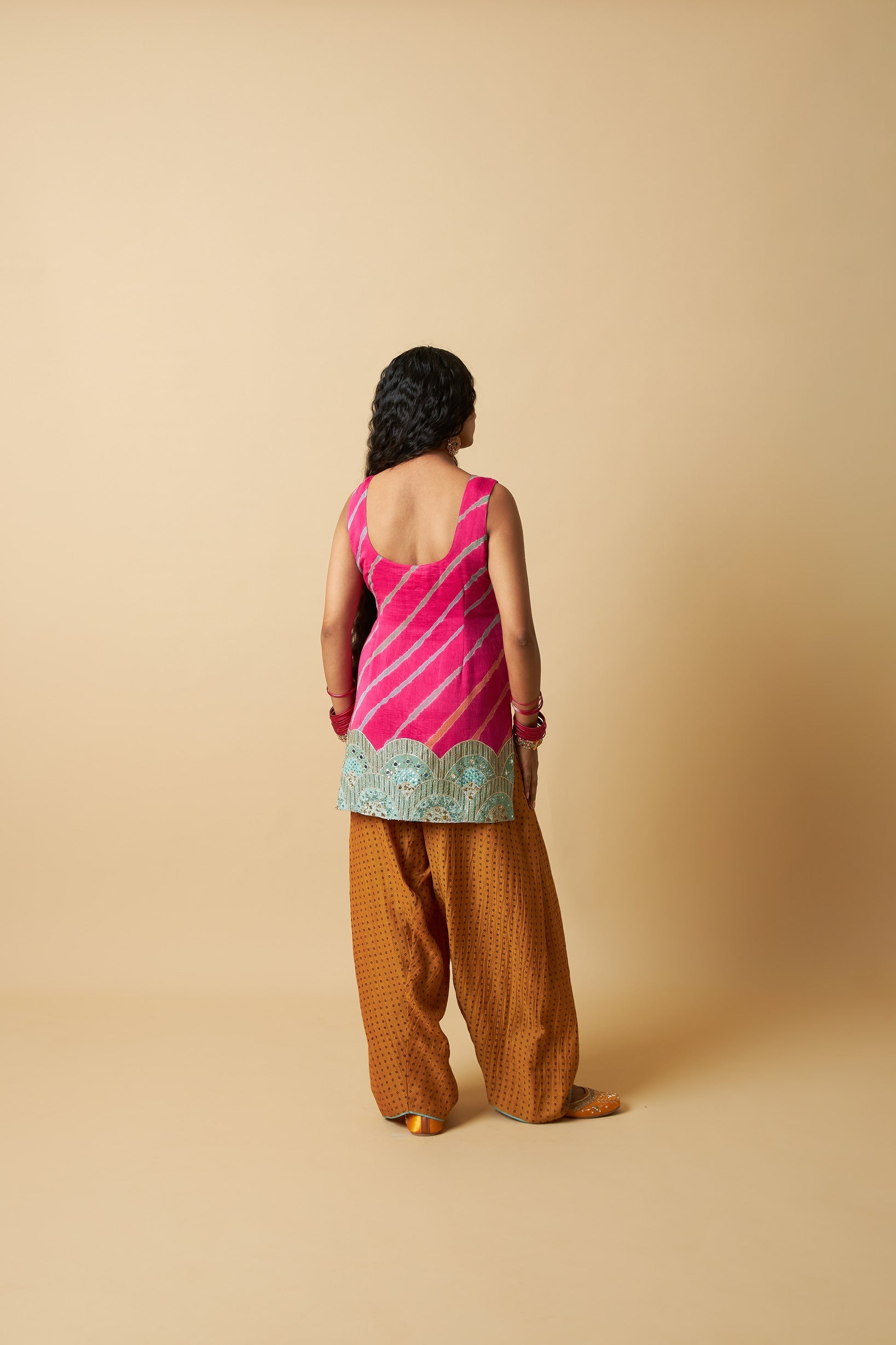 Rani Mastani Embroidered Kurta Set- Set of 3 - CiceroniKurta Set, Festive WearPants and Pajamas