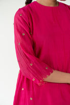 Rani Pink Fiza Kurta (Set of 2) - CiceroniKurta Set, Festive WearNirjara