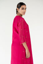 Rani Pink Fiza Kurta (Set of 2) - CiceroniKurta Set, Festive WearNirjara