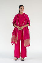 Rani Pink Mehr Kurta Set with Ayra Odhani - CiceroniKurta Set, Festive WearNirjara