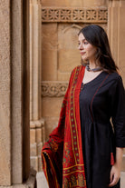 Rann Black Kurta Set with Ajrakh Dupatta - CiceroniKurta Set, Everyday WearMaidaan
