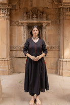 Rann Black Kurta Set with Ajrakh Dupatta - CiceroniKurta Set, Everyday WearMaidaan