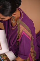 Rasa Kurta in Purple - CiceroniKurta, Festive WearRang by Rajvi