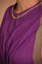 Rasa Kurta in Purple - CiceroniKurta, Festive WearRang by Rajvi