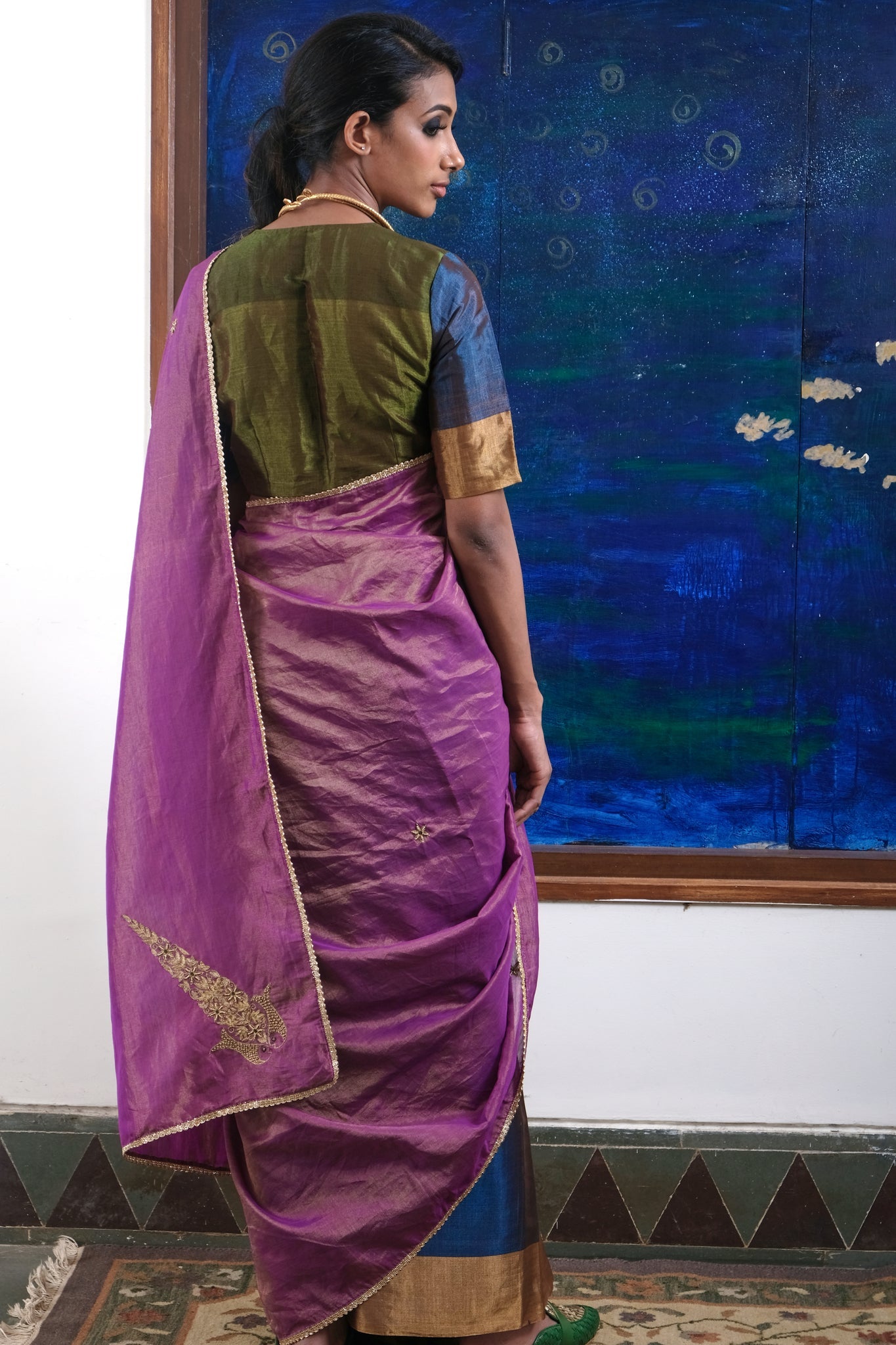 Ratri Gulab Saree - CiceroniSareeRaga & Co.