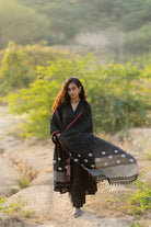 Raven Black Kurta Set with Dupatta - CiceroniKurta Set, Everyday WearMaidaan