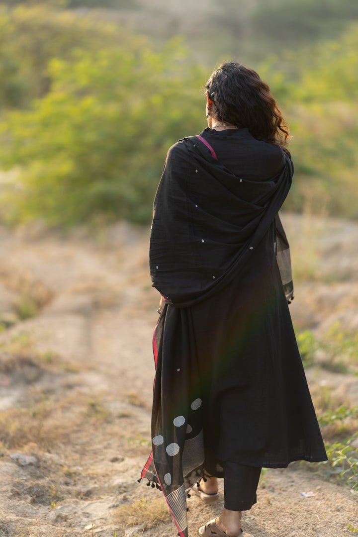 Raven Black Kurta Set - CiceroniKurta Set, Everyday WearMaidaan