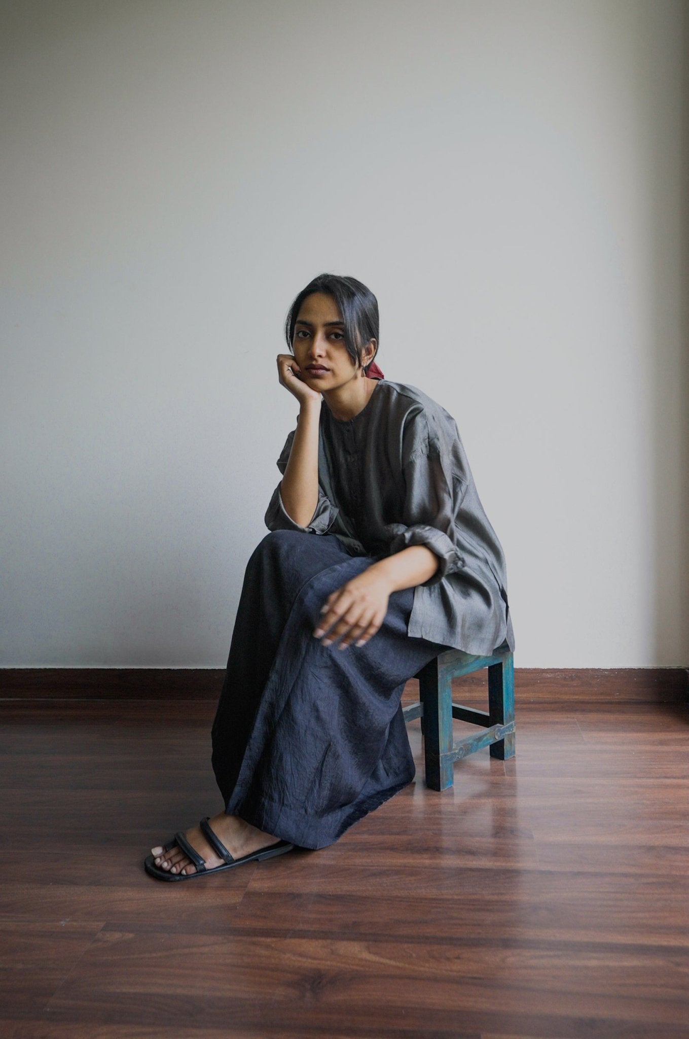 Raven Silk Skirt - CiceroniSkirtswith N.