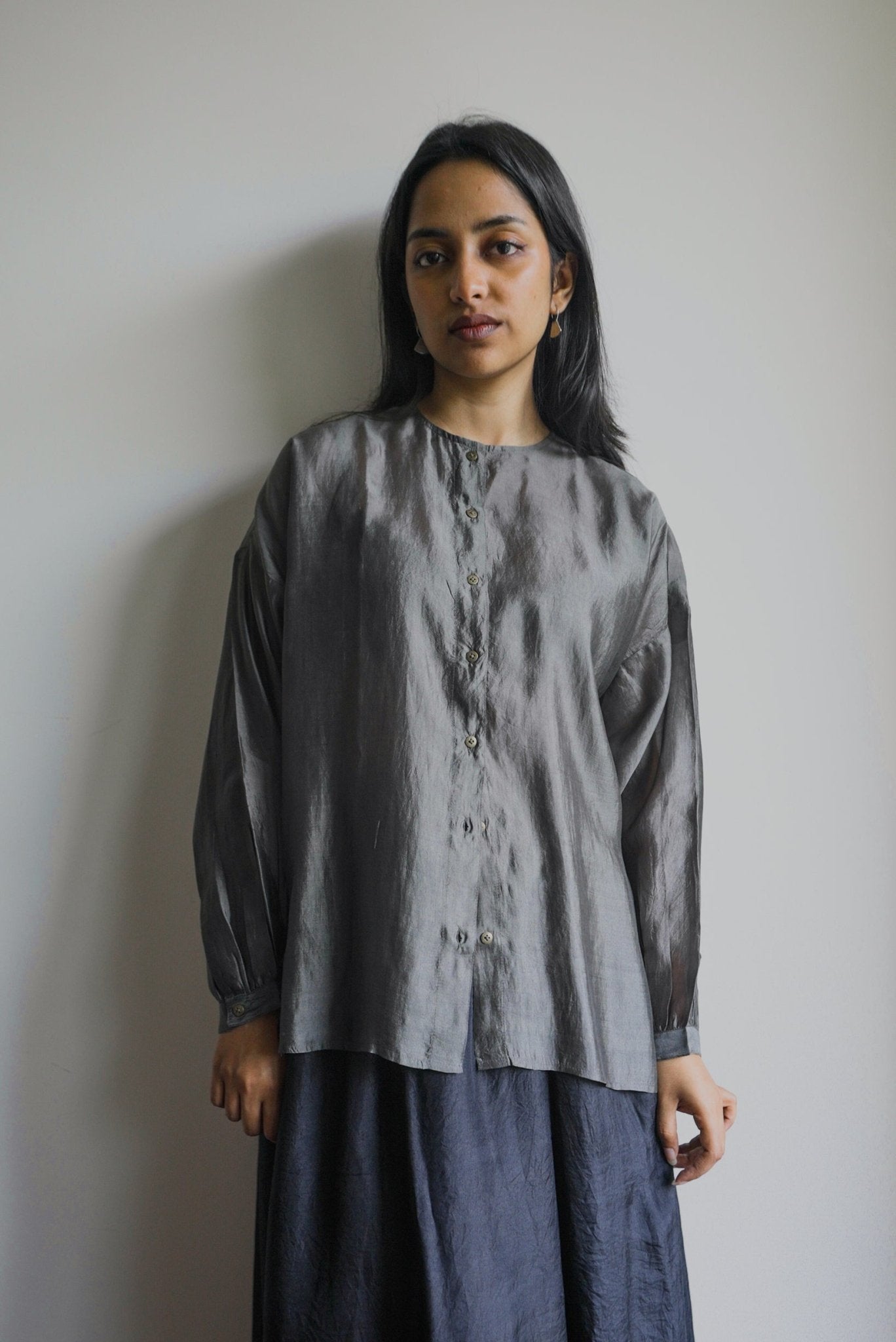 Raven Silk Skirt - CiceroniSkirtswith N.