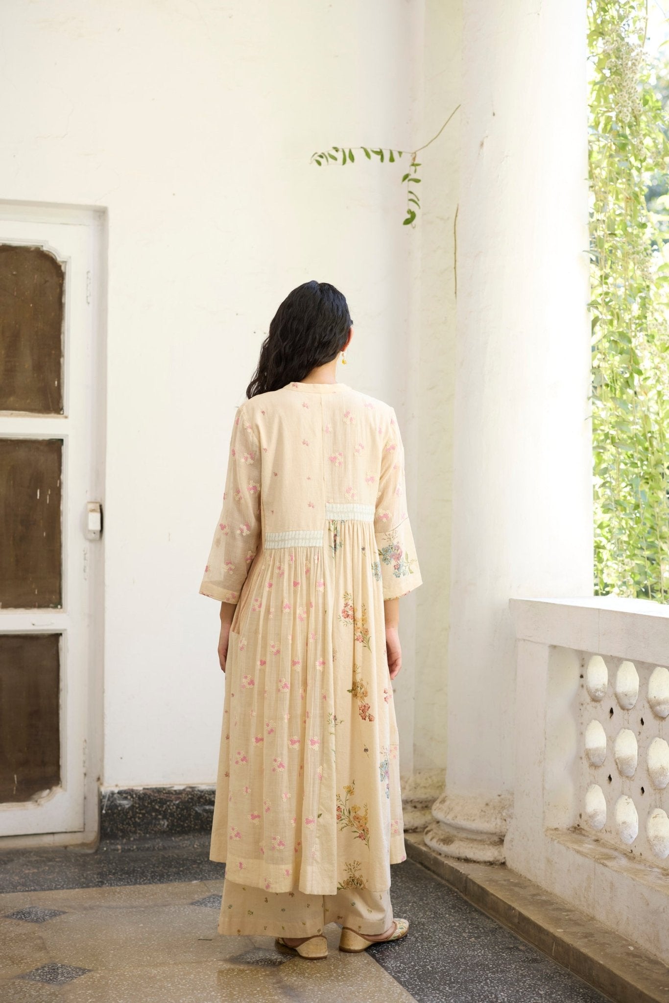 Raye Tunic Set - Ecru - CiceroniKurta Set, Everyday WearKhyati Rughani